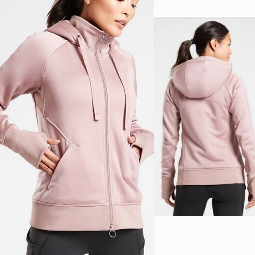 Athleta Fussy Luxe Shine Hoodie S